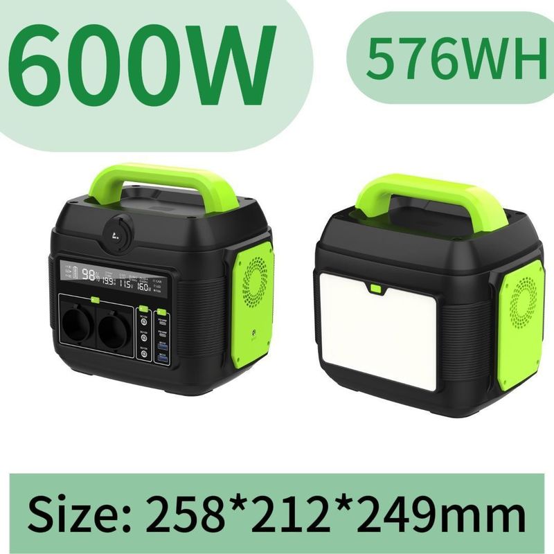 600W 휴대용 발전소 태양 전지 발전기 LED 라이트 11W 및 사용자 지정 요청