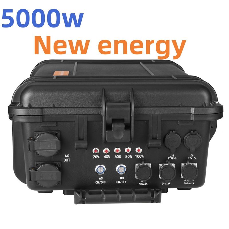 110V/220V 5000W AC 소재로 휴대용 태양광 발전소 비상 발전기
