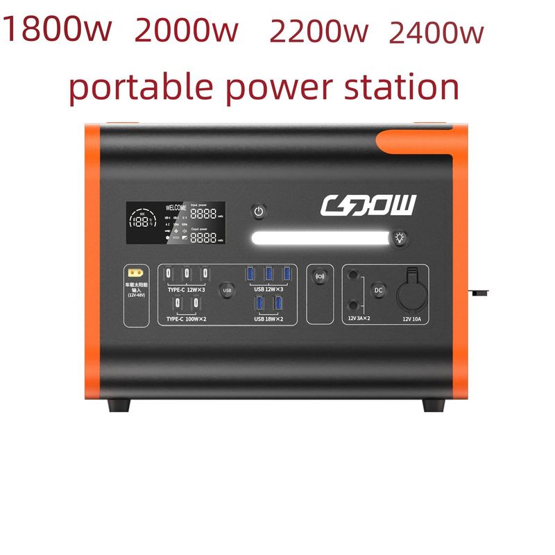 2200W 비상 백업 출력 전압 변동 범위 -5%-5% 에너지 저장소