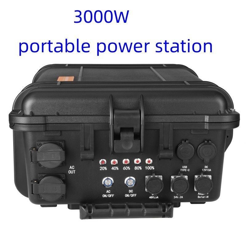 순수한 시노파 인버터 3000W 대용량 휴대용 태양광 발전소 야외용