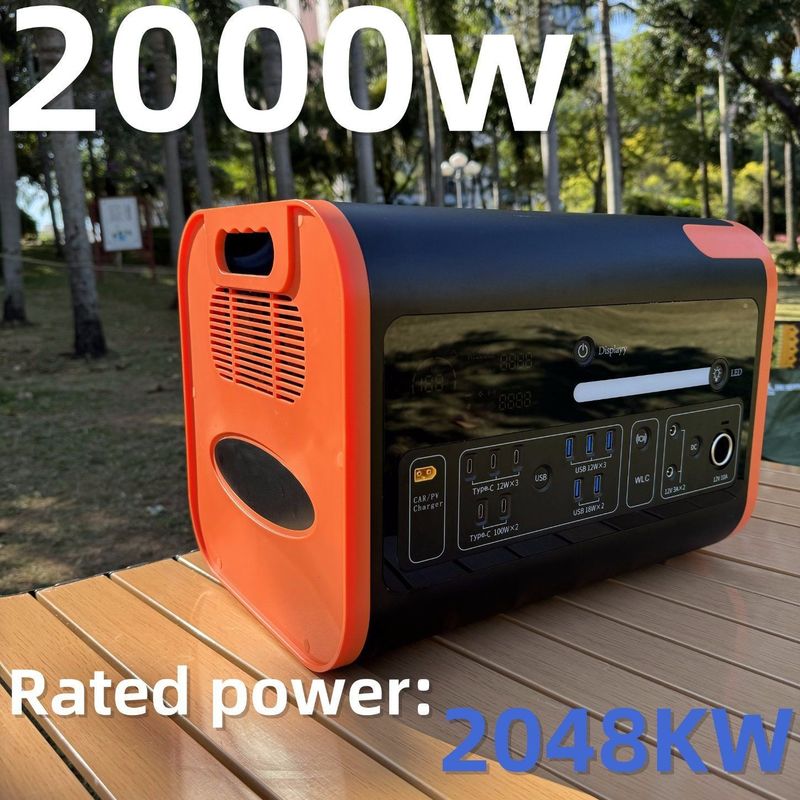 2000W 에너지 저장장치 / 태양 전기 자동차 충전형 휴대용 발전기 AC DC USB 충전 AT22