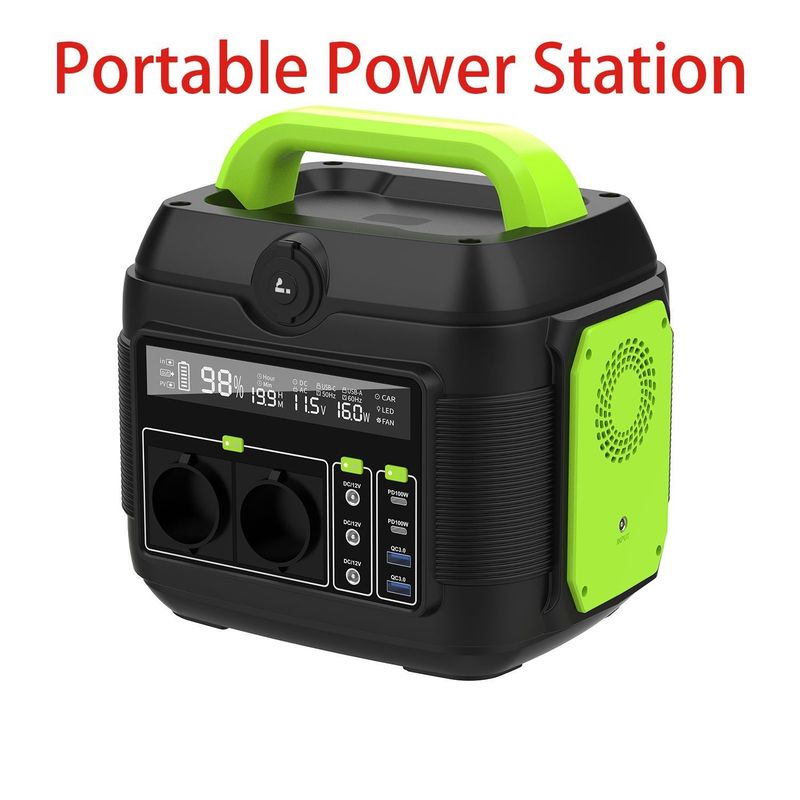 야외 모험용 휴대용 발전소 150W 200W 300W 600W 태양 전지 패널로 전원