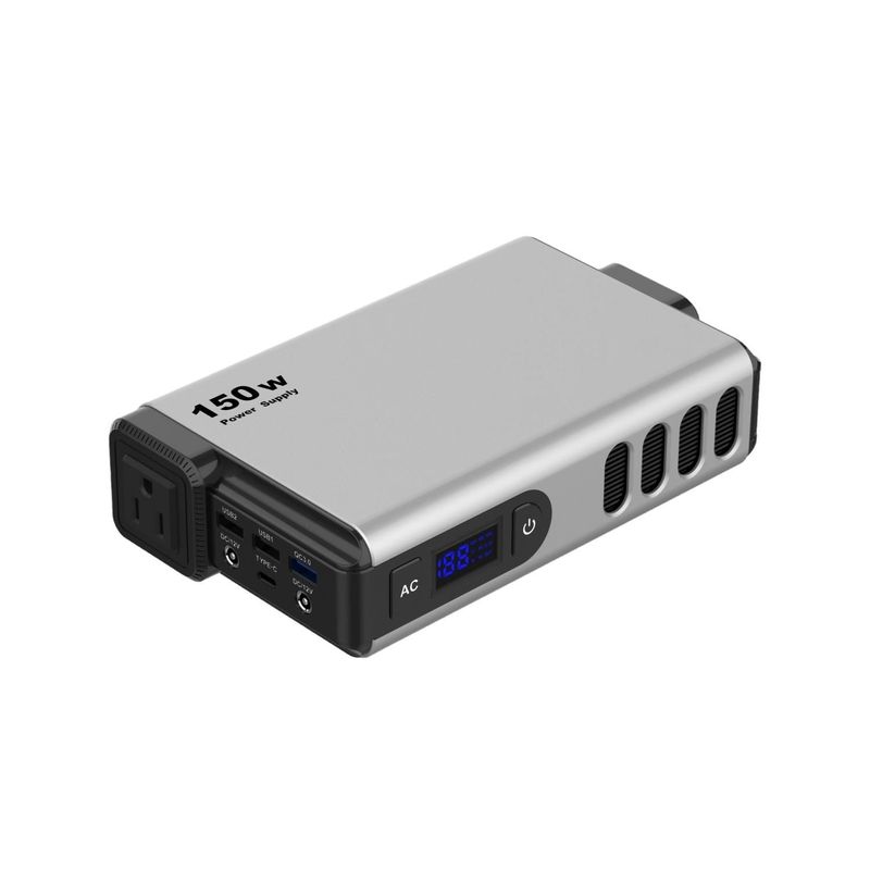 S150X-100 휴대용 발전소 150W 가정용 야외 비상 백업 110V 220V AC 출력