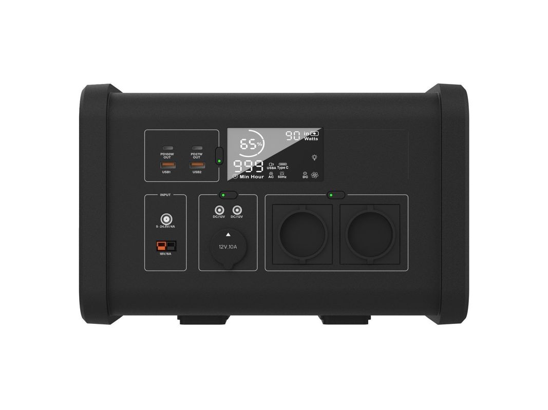 C- 40 ordm AC 출력 시누소이드 웨이브 야외 캠핑용 휴대용 태양 전력 발전소