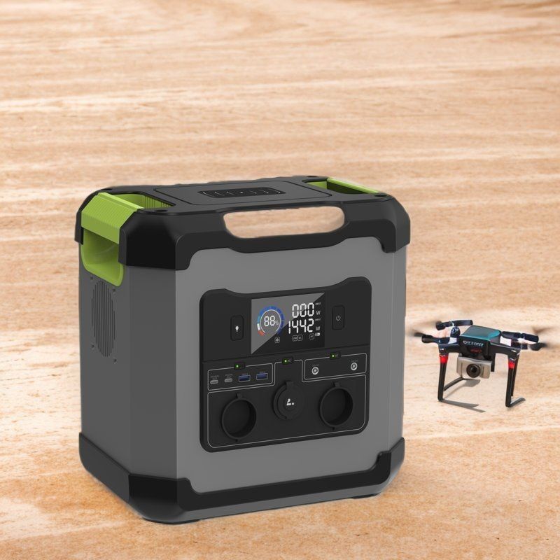 2000W AC 출력 휴대용 발전소 1680wh 리?? 배터리 태양 발전기 야외용