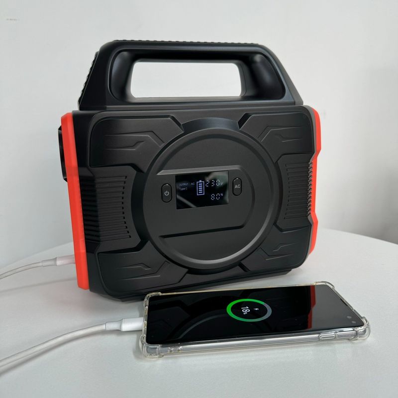 300W 고전력 야외 캠핑 비상 리?? 배터리 288wh 휴대용 전원 공급