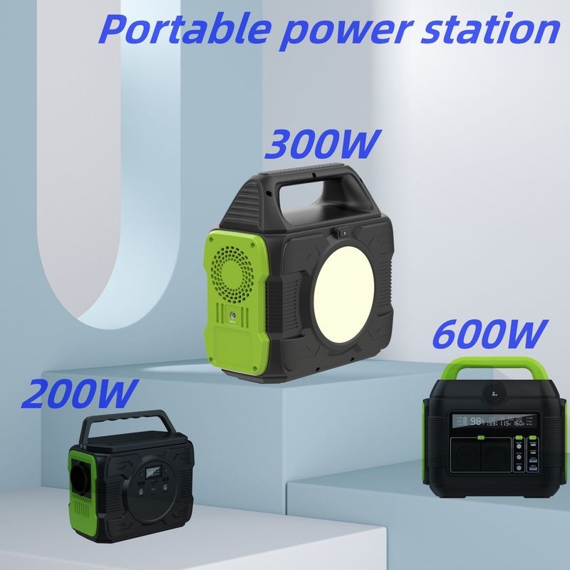 휴대용 야외 캠핑 발전소 300W AC 출력 리?? 배터리와 함께 높은 전력