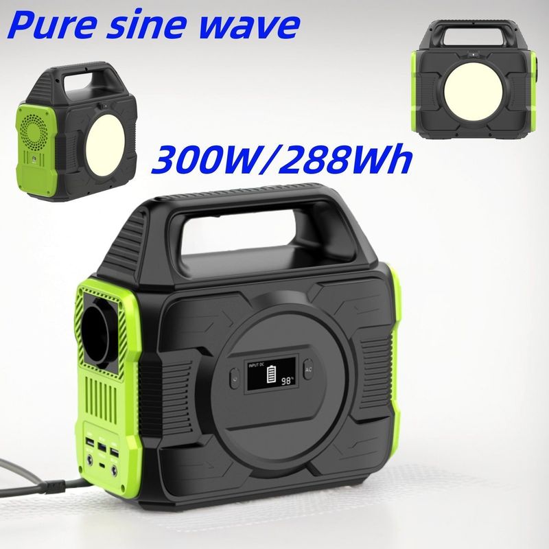 전력 출력 야외 캠핑용 220V 발전기 리?? 배터리 300W 태양 전지 팩