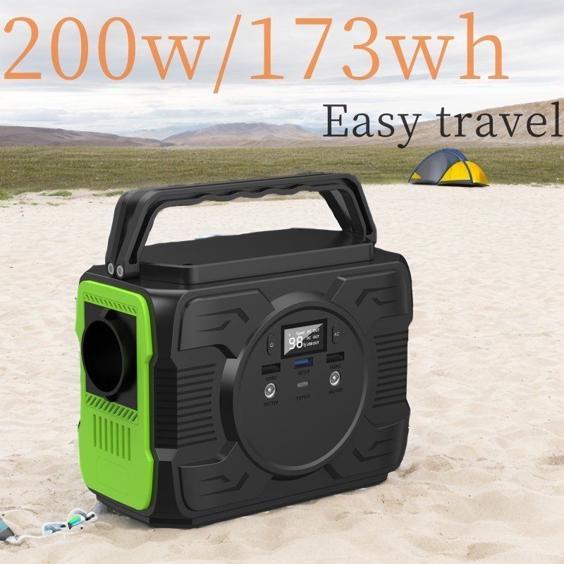 비상 캠핑 200W 전력 발전소와 LiFePO4 배터리 및 휴대용 태양 발전기