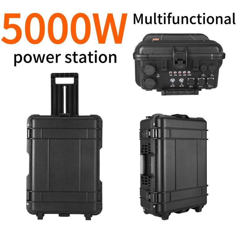 LT-50 야외 모험을 위한 완벽한 동반자 5000W 휴대용 태양광 발전소