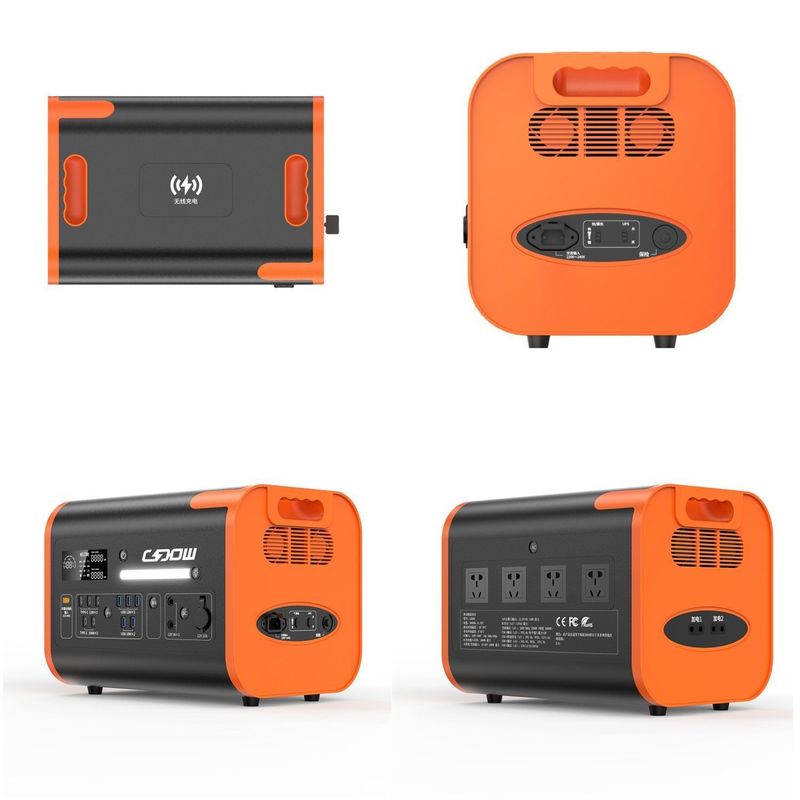유럽 연합 AC 소켓 2000W 2048wh 휴대용 전력 발전소 쌍방향 고속 충전 UPS