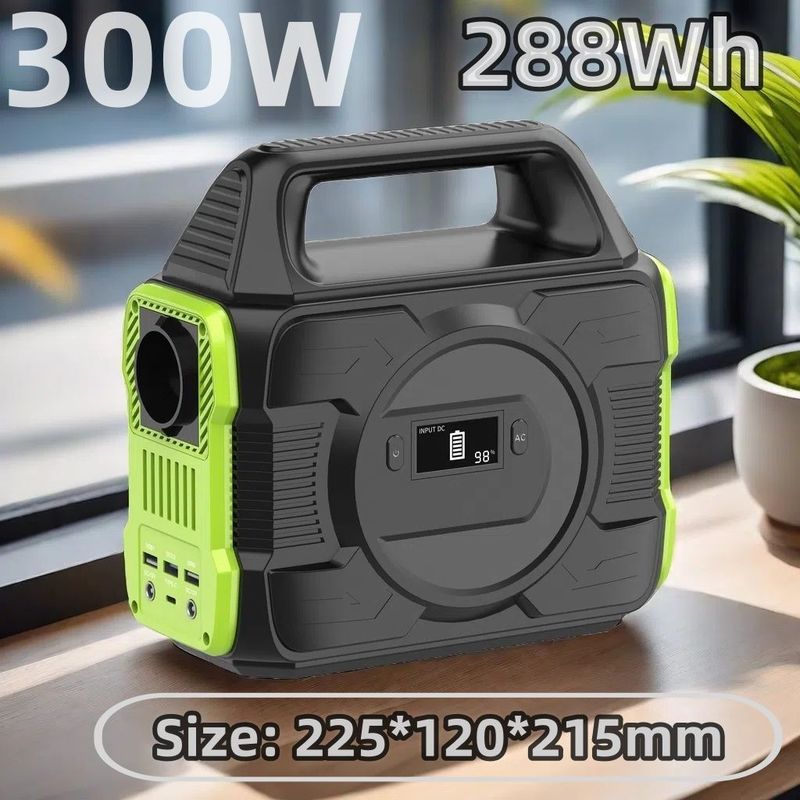 캠핑용 300W 다중 표준 높은 용량 휴대용 발전소 사용자 정의 가능한 색상