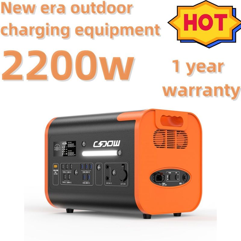 2000W/2200W/2400W Lifepo4 비상 충전소용 휴대용 태양 발전기