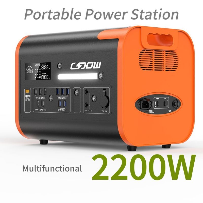 휴대용 발전소 51.52V40ah 3.22V*16s 배터리 용량 및 2000 사이클 수명