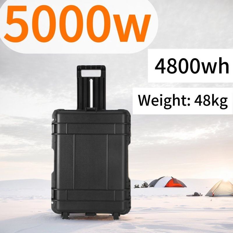 8000W 최고 전력 휴대용 태양 전지 5000W 캠핑용 자동 비상 전력 은행