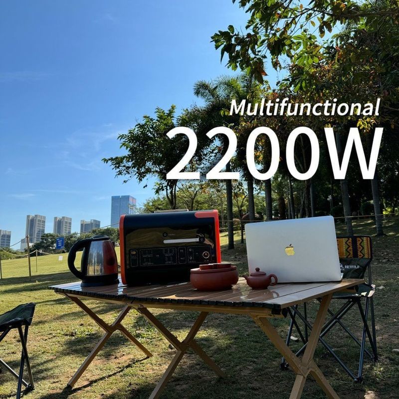 Un38.3/Msos 인증된 2000W 태양광 발전 시스템으로 2200W 야외 휴대용 발전소