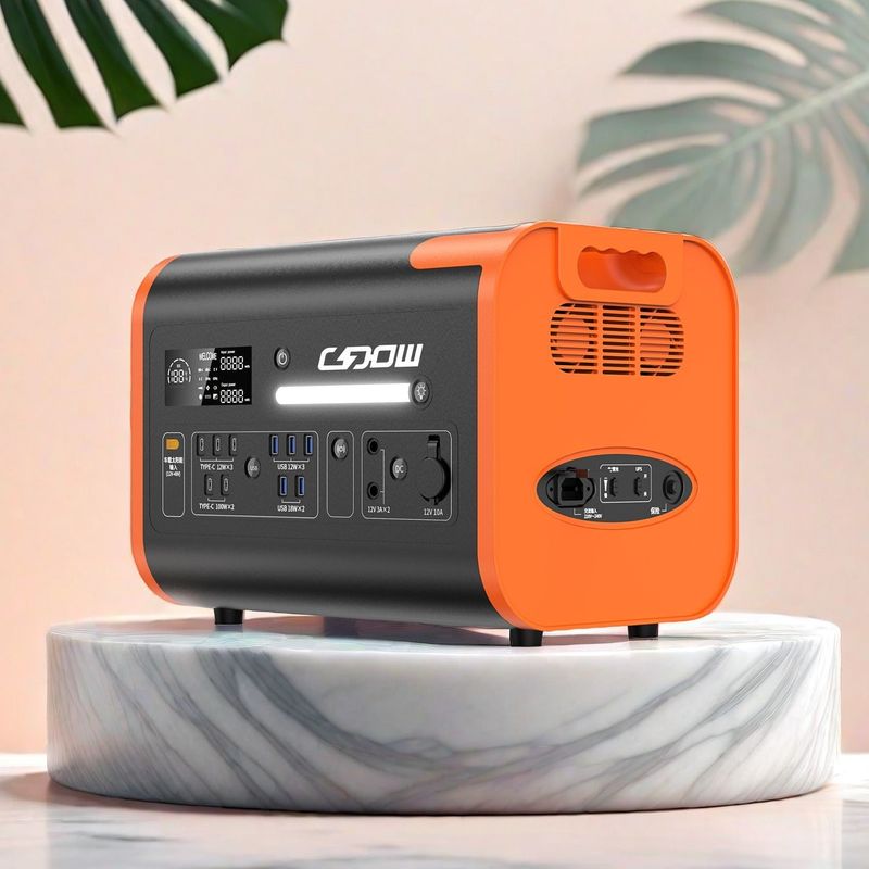 LiFePO4 배터리 휴대용 발전소 2000W 2200W 야외 가정 비상용
