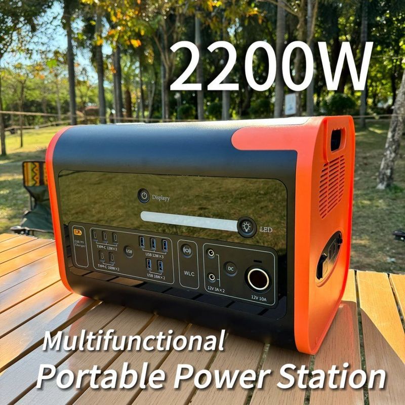 AT22 2200W/2048wh/40ah LiFePO4 휴대용 발전소용 에너지 저장용 태양 발전기