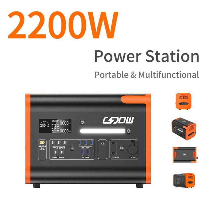 과전압 보호 220V±5% 2500W 리?? 배터리 UPS 은행 발전기 가정용 야외 캠핑