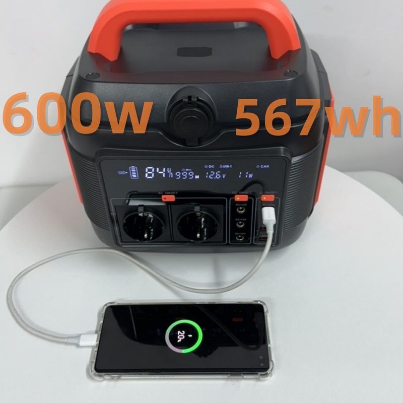 간단하고 안전한 탑재 전력 발전소 600W288wh 태양 전지 장착 장치