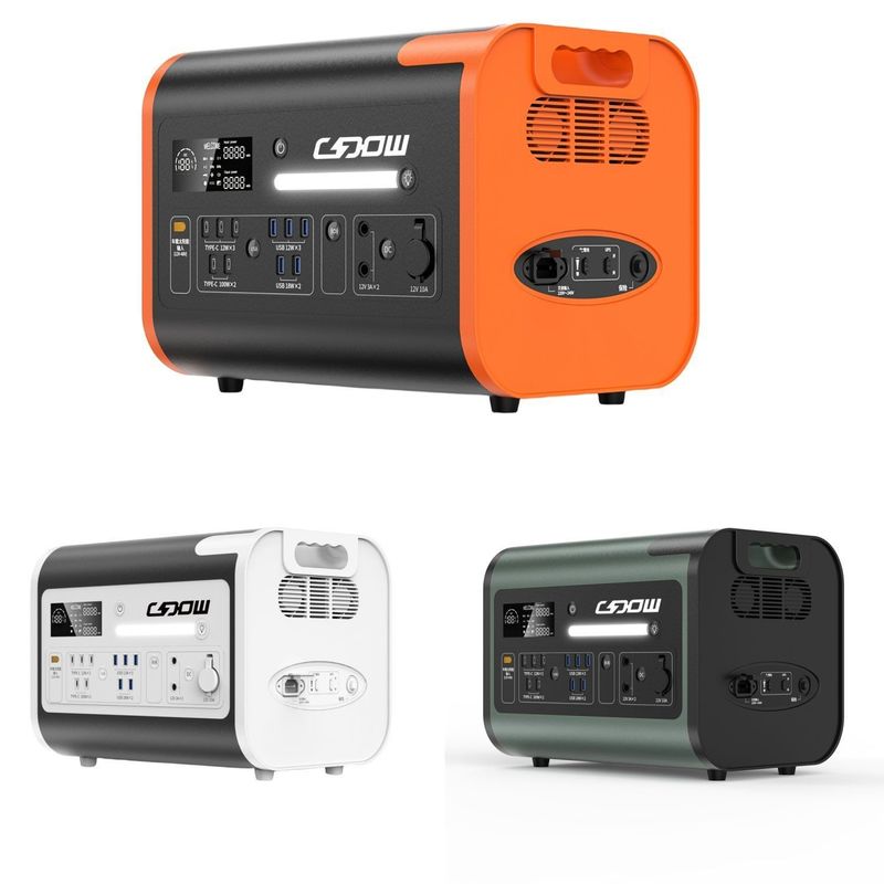 CE Un38.3 MSDS 인증 1000W 2000W 2200W 실내 및 실외용 휴대용 발전소