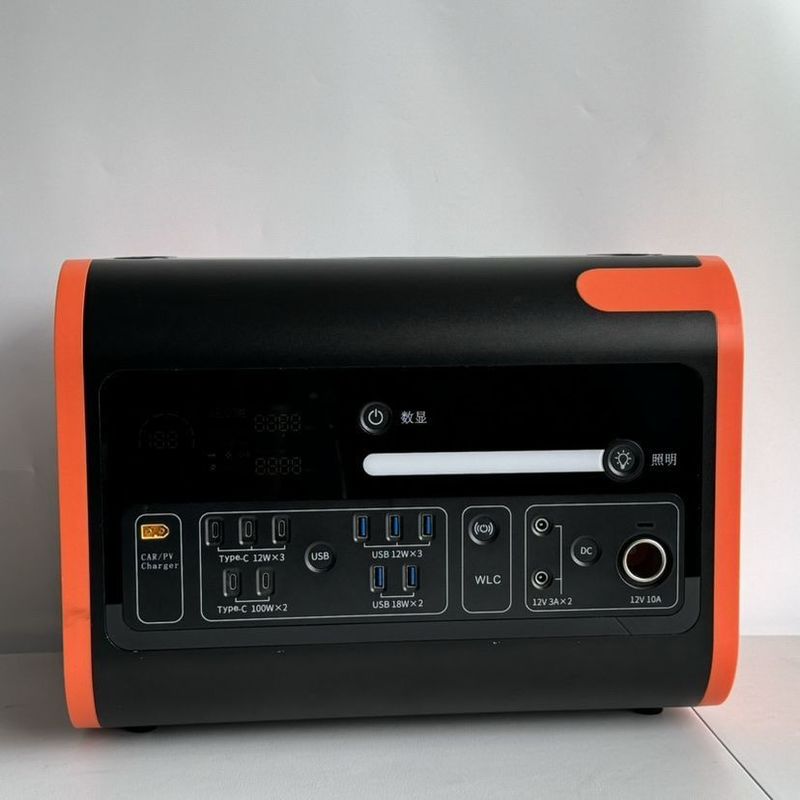800W 태양 입력 휴대용 모바일 발전소 200W 순수 시노파 인버터 2200W 야외 비상사태