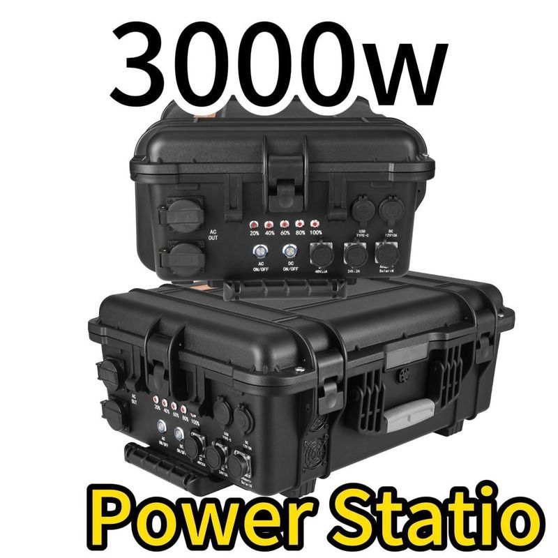 출력 전력 100-120V-3000W50Hz/60Hz 조정 가능 3000wh 62.5ah 뜨거운 휴대용 발전소