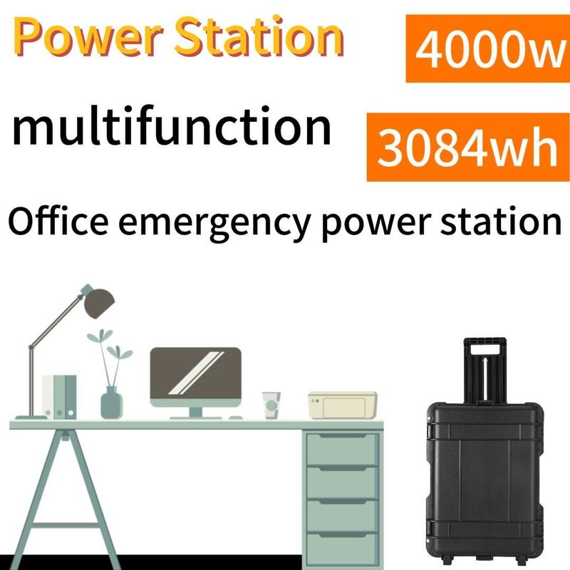 4000W 3840wh 태양전지 휴대용 배터리 야외 캠핑 비상 전력 필요에 완벽