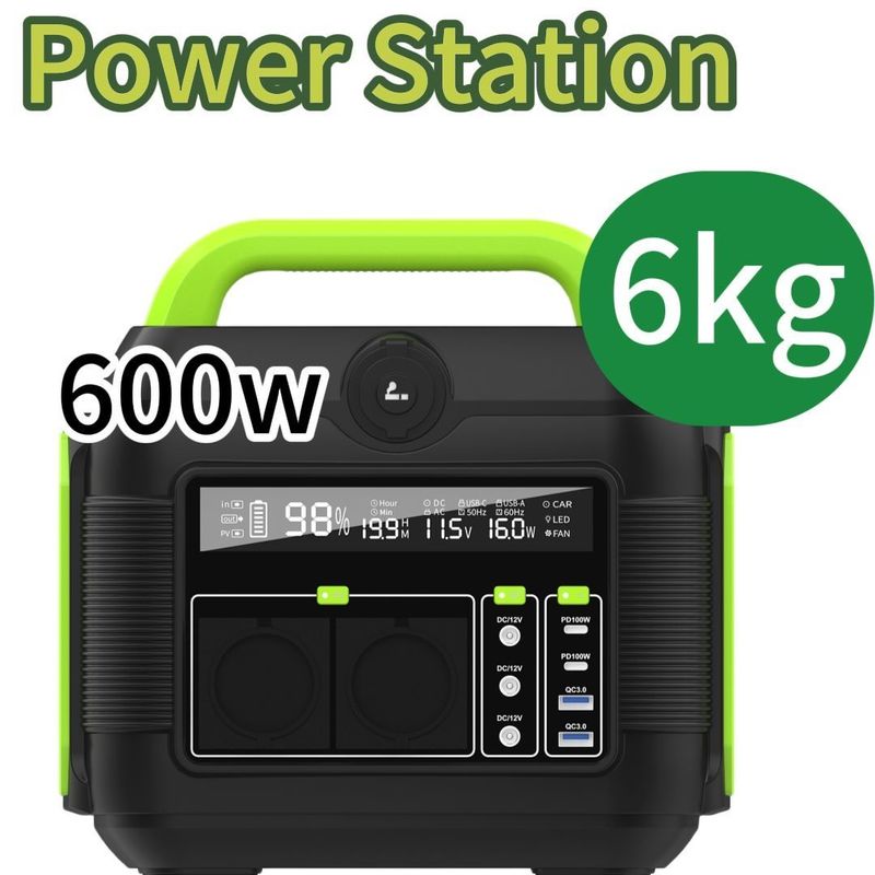 Aii 시장에 600W 리?? 배터리 전원 공급 장치 USB 타입 C DC 및 AC 출력