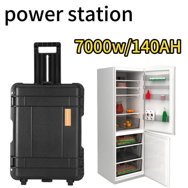 AC 순수 시노파 출력 7000W 휴대용 태양광 발전소 야외 및 그리드 충전