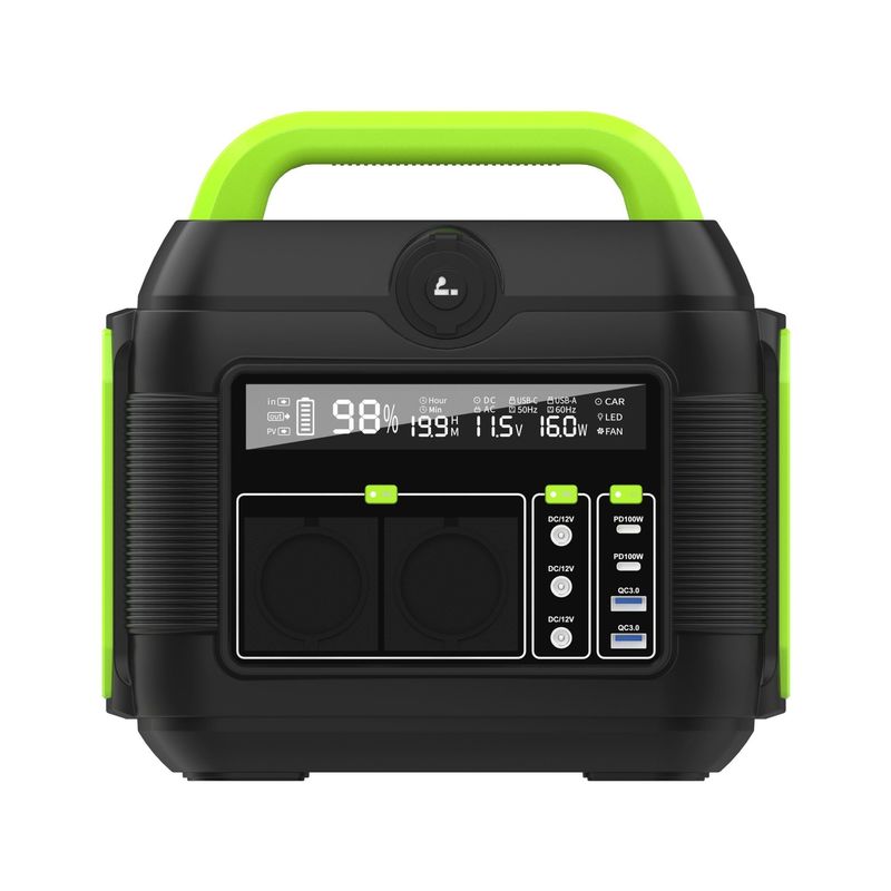 야외 캠핑 및 비상용으로 다기능 600W/576ah 6kg 휴대용 발전소