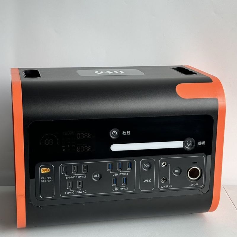 1000W 휴대용 발전기 야외 DC AC 입출력 2200W 발전소