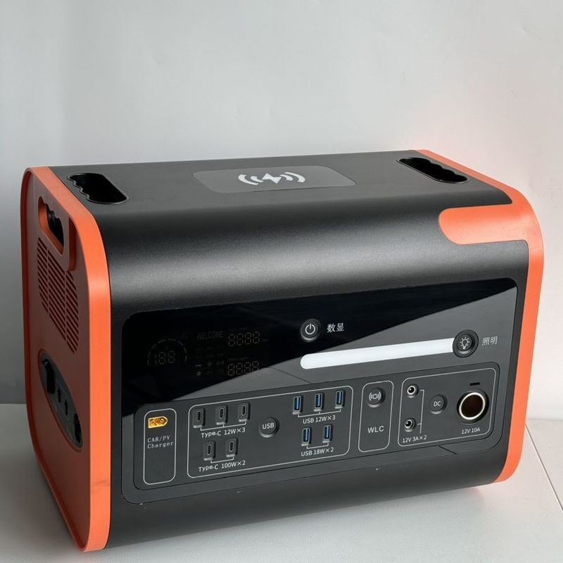 1500W 급충전 600W 휴대용 태양광 에너지 저장 발전기 2200W 발전소