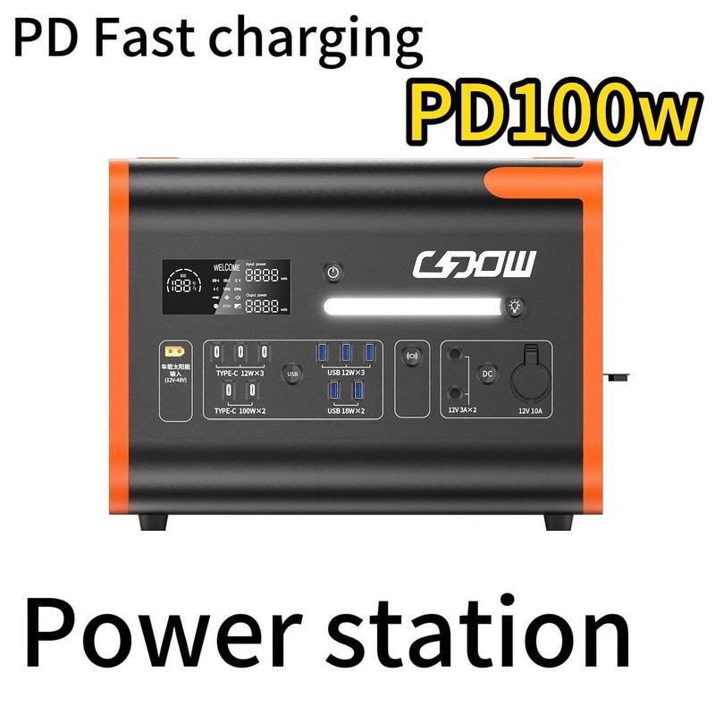 2200W/40ah AT22 AC 출력 소켓 가정용 에너지 저장 전력 야외 발전소