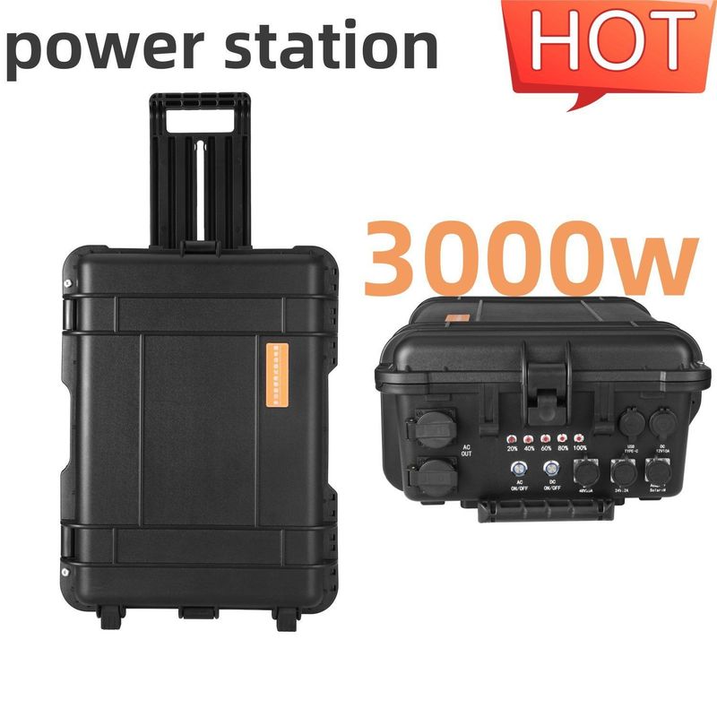 3000W 뜨거운 태양 드론 발전소 CE.Un38.3 인증 및 강력한 ABS 합금 셸