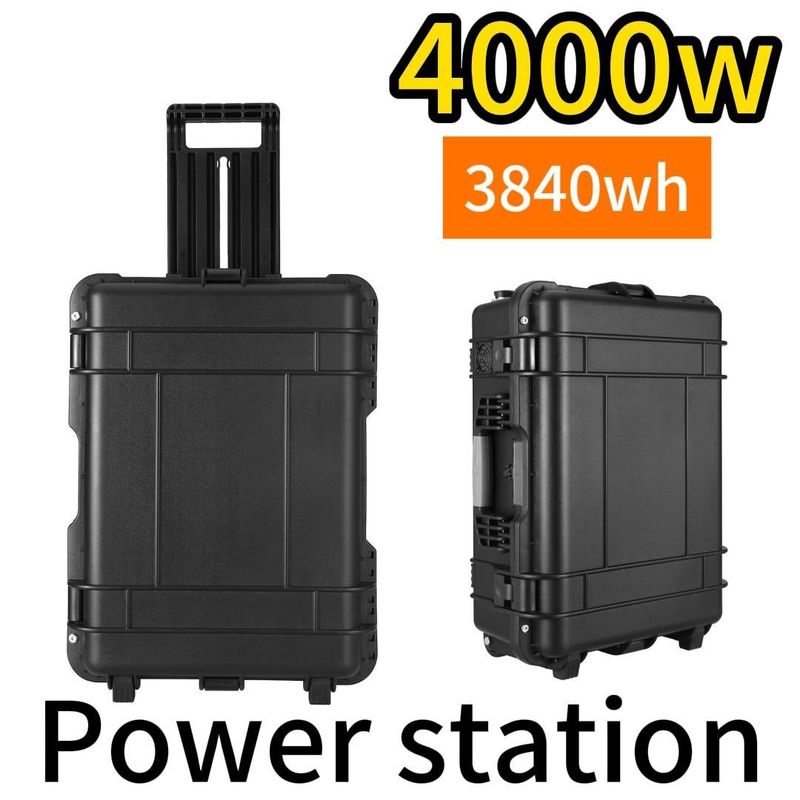 4000W 출력력 비상 및 여행 상황에 필요한 휴대용 LiFePO4 발전소