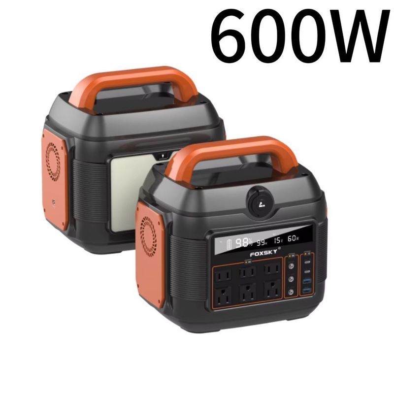 2024 야외 여행 및 가족 비상사태용 온도 600W/7000W 휴대용 발전소