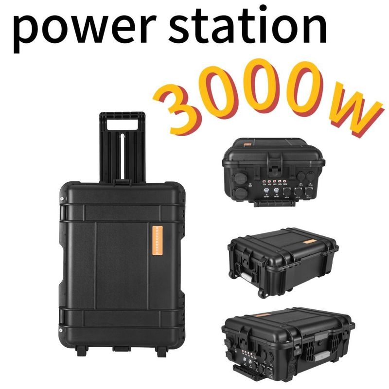여행 3000W/220V/110V/UPS 순수 시네 LiFePO4 백업 배터리 캠핑 휴대용 발전소