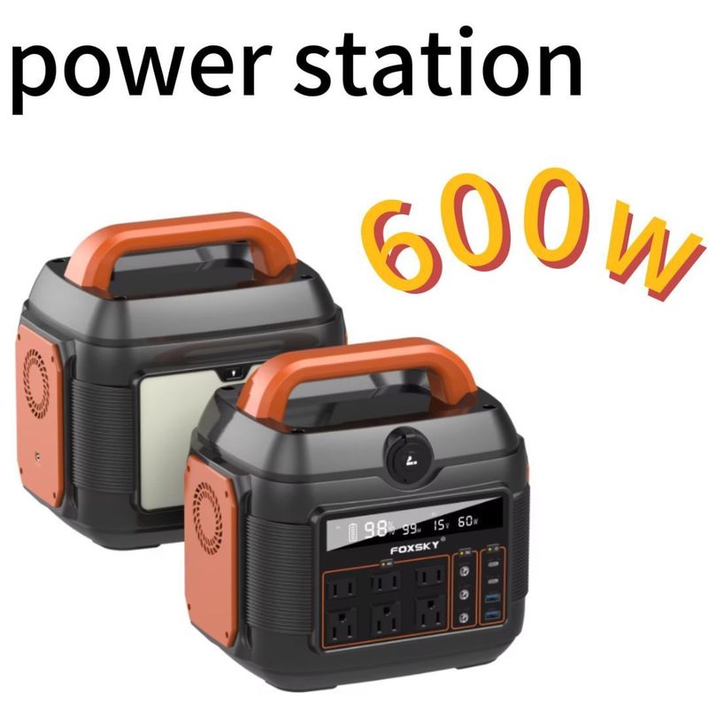 11W LED 조명 600W 순수 시네스 LiFePO4 백업 배터리 야외용 휴대용 발전소
