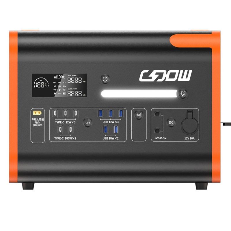 220V/40ah/2200W 태양광 전력 휴대용 야외 에너지 저장 발전소 빠른 충전 1500W 리?? 배터리