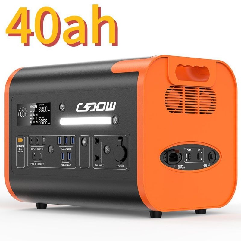 2200W/2048wh 휴대용 발전소와 순수 시노파 인버터로 야외를 탐험하십시오.