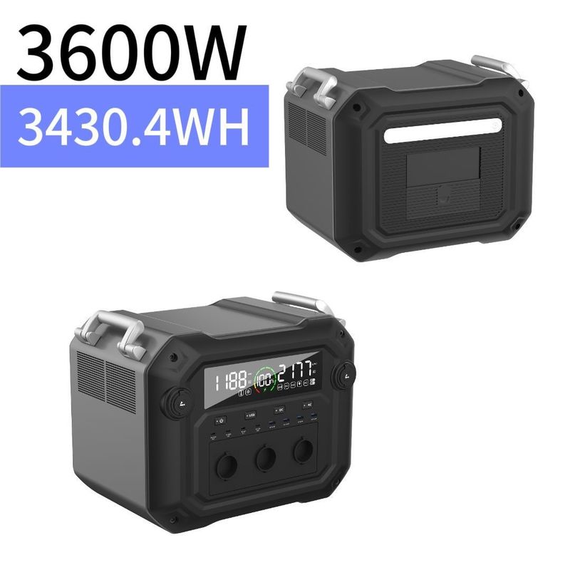 양방향 인버터 3600W/3430.4wh 야외용 다기능 이동 전원 공급 장치