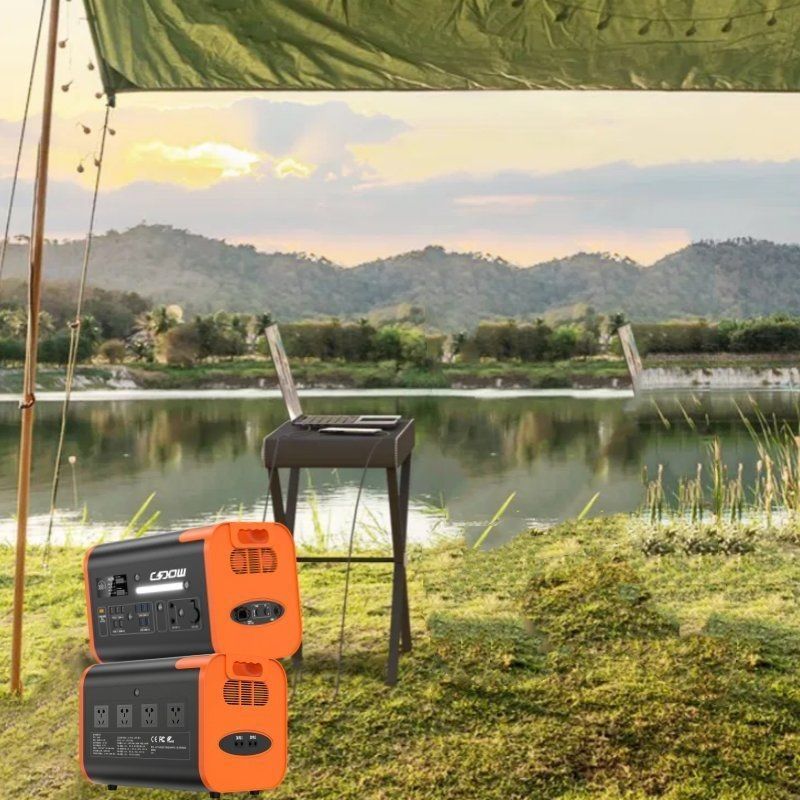 800W 태양전지 충전 2200W/2048wh/40ah 야외 여행용 휴대용 발전소