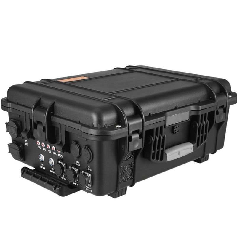 4000W 검은색 야외 태양광 발전기 전력 발전소 18W 맥스 USB/C형 충전시간 6-7h