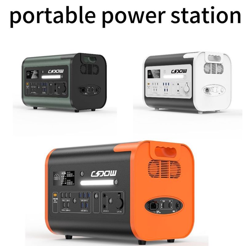 40ah/110V/220V 모바일 재충전 2200W 야외 캠프 리?? 배터리 전력 휴대용 발전소