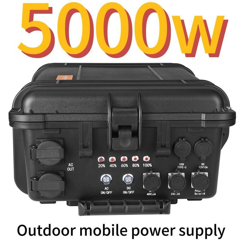 가정용 야외용 5000W AC LiFePO4 태양 발전기