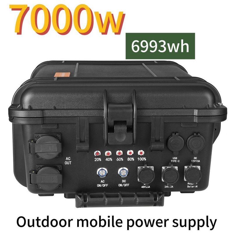 7000W/6993whlifepo4 야외용 휴대용 재충전 가능한 태양 풍력 발전소