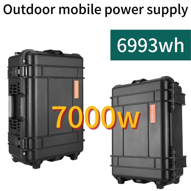 8000W 최고 전력 AC LiFePO4 태양 전력 발전소 야외 가정용