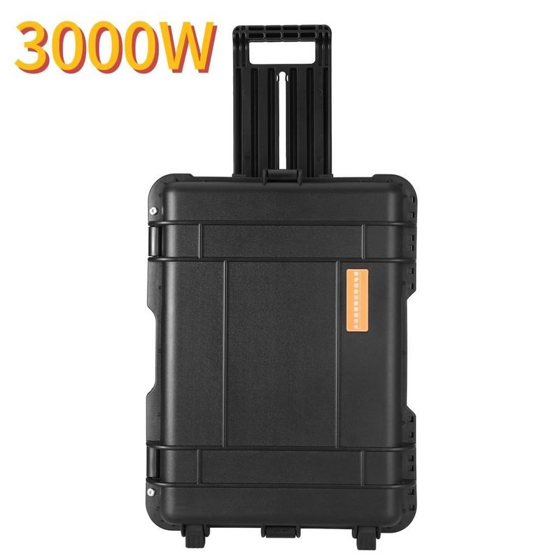 3000W 블랙 드래버 박스 휴대용 태양광 풍력 발전소 2kw LiFePO4 리?? 배터리