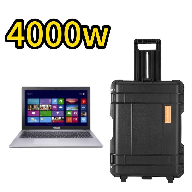 AC 순수 시노파 휴대용 전력 가정 및 캠핑용 4000W 출력 소켓 모든 유형